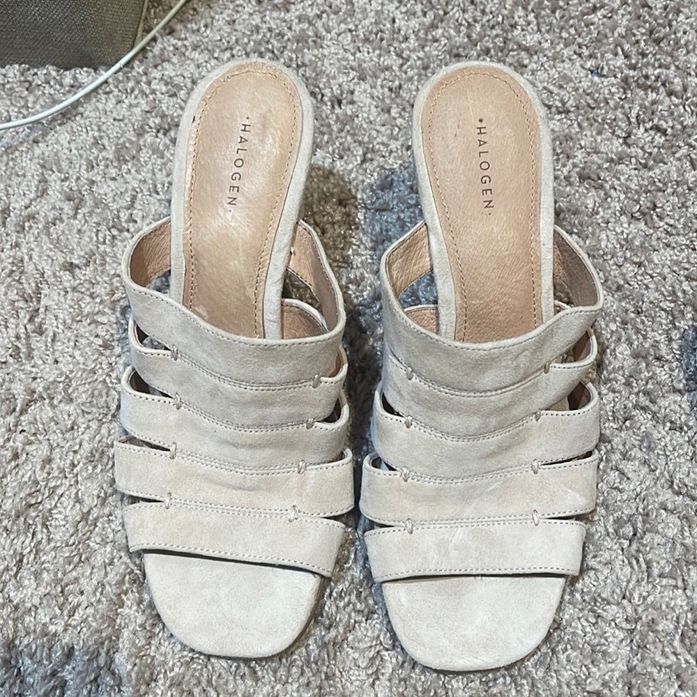 Halogen Suede Wedge Sandal